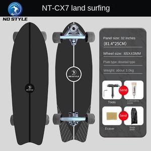 Tabla de Land Surfboard y Skateboard para Principiantes, Aleación de Aluminio General, Arce <span class=keywords><strong>Ruso</strong></span>, Rocker Simple, 82 cm - Product Image 5