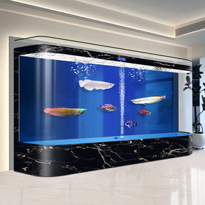 מיכל דגים גדול במיוחד עבור משרדים חדרי מגורים עם סינון משולב חמצון תחזוקה נמוכה ללא שינויים במים תכופים - Product Image 1