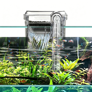 Filtro de Acuario Silencioso Premium, Bomba de Oxígeno con Flujo en Cascada, Filtro de Plástico Transparente para Peceras Pequeñas, Uso Diario - Product Image 5