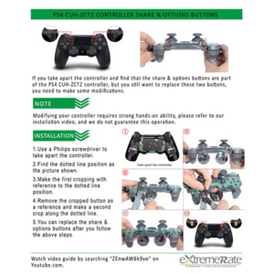 EXtremeRate Matt Red 14in1 Button Kits Compatible With <b>PS4</b> Gen2 <b>Controller</b> - Product Image 4