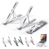 Support pour ordinateur portable en alliage d'aluminium pliable avec logo personnalisé, réglable, en métal – Offre Spéciale