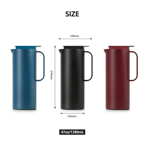 ANSHENG Logo personnalisé Cafetière en acier inoxydable Cafetière <span class=keywords><strong>à</strong></span> thé sous vide isolée <span class=keywords><strong>à</strong></span> double paroi - Product Image 4