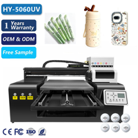 Impresora UV Plana Inteligente de 2 Cabezales 5060 A2 con Cabezal de Impresión XP600 para Pequeños Negocios, Ideal para Bolígrafos y Lienzos