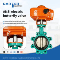 Vanne papillon électrique/pneumatique norme ANSI CF3M, à souder par emboîtement, 4-20mA, modulante, haute pression, pour eau acide/alcaline, OEM ODM