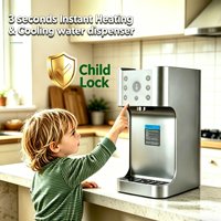 Distributeur d'eau chaude à chauffage instantané à écran tactile boire directement un ventilateur de refroidisseur d'eau refroidissant le distributeur d'eau à température réglable