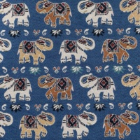 Tissu brocart jacquard motif éléphant pour textile d'ameublement sur canapés nappes coussins sacs techniques tissées