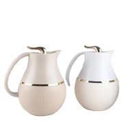 Carafe isotherme 1000 ml, style arabe, avec intérieur en verre blanc, pour café et thé, vente en gros