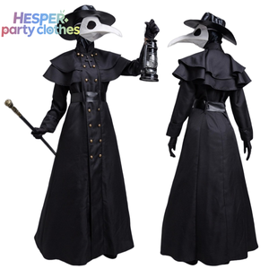 Disfraz de Doctor de la Peste Estilo Punk para Adultos HESPER, Uniforme de Asesino con Pico, Traje de Personaje de TV para Cosplay de Halloween - Product Image 1