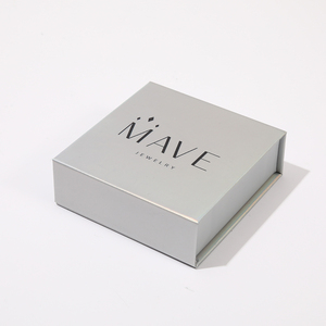 Boîtes à bijoux élégantes <span class=keywords><strong>en</strong></span> carton argenté de qualité supérieure avec fermeture magnétique, emballage <span class=keywords><strong>en</strong></span> forme de coquille pour collier et boucles d'oreilles - Product Image 3