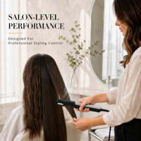 Lisseur de cheveux à chauffe rapide en 30 secondes 480 ° Fer à lisser F MCH avec plaques en titane et aluminium, 13 niveaux de température et cordon rotatif