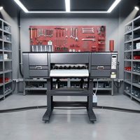 Imprimante DTF rouleau à rouleau A1 avec quatre têtes d'impression I3200, nouvelle, entièrement automatique, dotée d'un distributeur de toner haut de gamme et d'un purificateur d'air