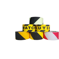 Ruban de signalisation en PVC noir et jaune, antidérapant, adhésif acrylique, ligne de marquage, ruban de signalisation