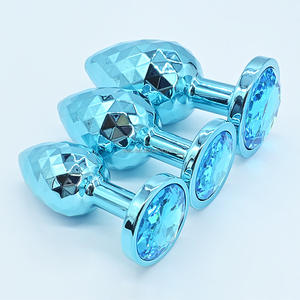SacKnove kadınlar eşkenar dörtgen renkli elmas yetişkin seksi oyuncaklar paslanmaz anüs dilatör vajina takı aşk stimülasyon Metal Anal <span class=keywords><strong>Plug</strong></span> - Product Image 6