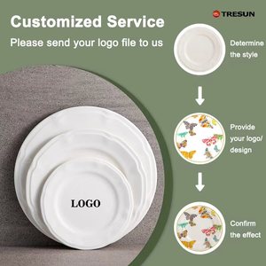 New Floral Embossed Dessert Plate <b>Dinner</b> Plate <b>Set</b> New <b>Bone</b> <b>China</b> Wedding Decorative Tableware for Wedding - Product Image 2