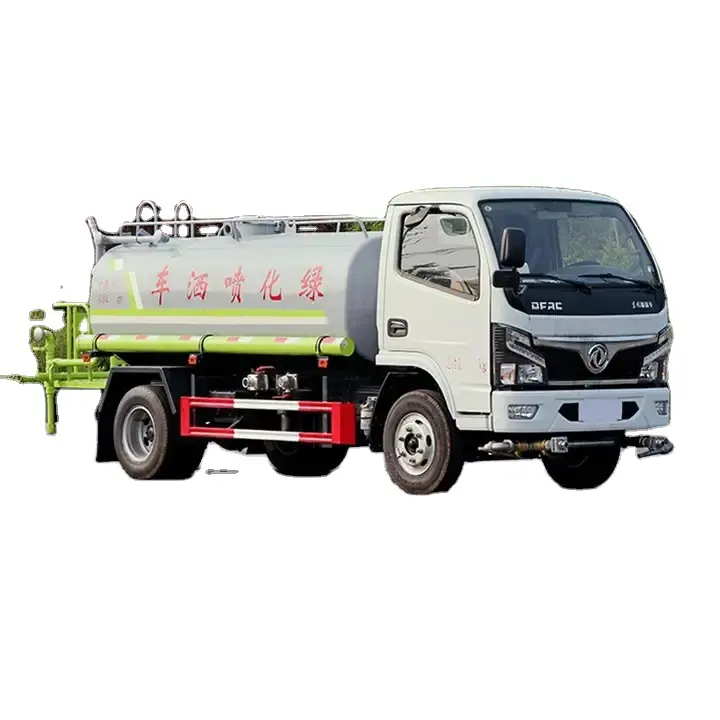 Promocional 4x2 Euro 3 Veículo De Pulverização De Rega Com Caminhão De Água De Aspersor Dongfeng Tanker 5000l Para Limpeza De Rua