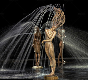 Garden Outdoor Bronze Angel Statue <strong>Fountain</strong> Girl Modern Bronze Sculpture Water <strong>Fountain</strong> Dancer <strong>Large</strong> Bronze <strong>Fountain</strong> - Product Image 3