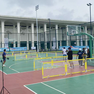 Ngoài trời pickleball hoạt động di động hàng rào hộ Lan Tôn sóng Net, đơn giản pickleball Tòa Án mặt đất bao vây Net - Product Image 2