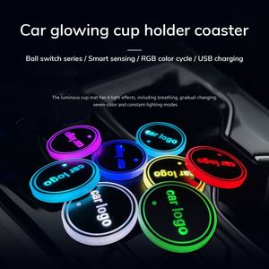 Posavasos LED para Coche con Carga USB, Luz para Portavasos, Logotipo Personalizado, Accesorio Interior para Coche, Regalo Promocional - Product Image 3