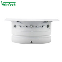 Alimentation et retour d'air en aluminium rond à double déflexion réglable avec amortisseur pour la grille de ventilation