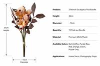 Kunstmatige eucalyptuspijp Creatieve woondecoratie Woonkamer Plantenarrangementen Kunstbloemen Boeket Halloween Kerstmis