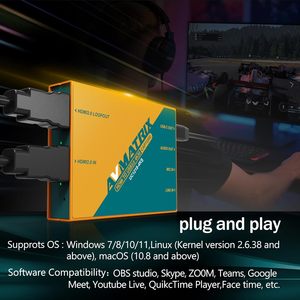 Avmatrix kim loại 4K60 HDMI2.0/USB3.1 chụp thẻ vrr HDR RGB24/P10/YUY2 độ trễ gần bằng không ps5/<span class=keywords><strong>PS4</strong></span>/Xbox loạt x/S/một <span class=keywords><strong>PC</strong></span> Mac - Product Image 3