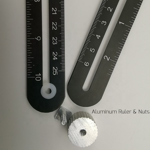 Herramienta de plantilla de medición de aluminio, Regla de medición <span class=keywords><strong>multi</strong></span>ángulo plegable con calibre - Product Image 5