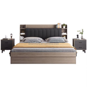 Foshan Factory Modern Solid Wood Big <b>Size</b> Wall <b>Beds</b> for Apartment Bedroom Hotel Furniture Customizable <b>Sizes</b> King <b>Queen</b> <b>Bed</b> - Product Image 5