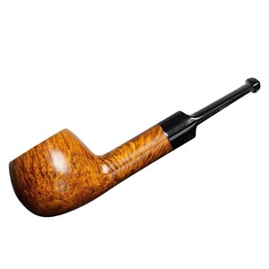 Muxiang Wooden Tobacco Pipe Straight 3mm Filter Handmade Solid Briarwood Smoking Pipe - Product Image 5