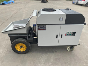 Pompe à béton portable avec moteur, haute efficacité, productivité de 25 m³/h, mousse et transfert - Product Image 3