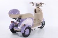Scooter électrique à trois roues pour adultes et personnes âgées, tricycle ouvert pour 2 passagers, design luxueux, batterie au plomb-acide