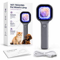 Woods lamp with 2X Magnifier detect pet skin care veterinary hospital supplies for dogs and cats