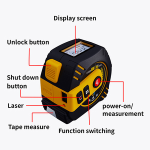 2-trong-1 kỹ thuật số laser Băng đo, có thể sạc lại, độ chính xác cao, màn hình LCD hiển thị, đơn vị Switchable cho dễ dàng đo Laser Rangefinder - Product Image 4