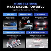 Escáner OBD2 Autel MaxiCOM MK808S, Herramienta de Diagnóstico Automotriz, Lector de Códigos de Error con Prueba Activa, Herramienta de Codificación de Llaves para Todos los Autos