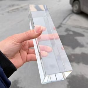 ADL 50 50 200 240 Bloc de verre cristallin massif décoratif à finition fine pour la construction, briques de verre, blocs décoratifs pour murs et artisanat - Product Image 1