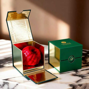 Элитная подарочная коробка с золотым тиснением для кондитерских изделий, свадебных сувениров и десертов, жесткая, с магнитной застежкой - Product Image 2