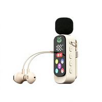 Casque de karaoké à micro cravate pour monitoring intra-auriculaire 5.4, réverbération, suppression du bruit, écran couleur, enregistrement vocal