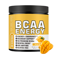 Poudre de BCAA originale 7g BCAA et 2,5g L-Glutamine sans sucre, boisson de récupération musculaire après l'entraînement avec acides aminés pour hommes et femmes