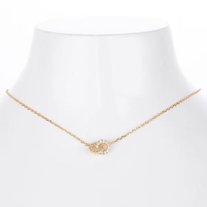 Collier en argent sterling S925 Signature avec cercles entrelacés, pendentif minimaliste à double cercle, bijoux fins pour femmes OEM ODM - Product Image 6