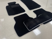 Tapis de sol de voiture Jingfan de luxe en velours de cachemire à poils longs de 20 mm, ensemble complet, imperméables/anti-poussière, antidérapants, sur mesure pour berline E39 (conduite à gauche)