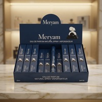 Parfum pour femme en spray, flacon en verre fin bleu marine, boîte de présentation, Moody Midnight Interior Premium, longue tenue