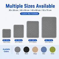 Tapis de récupération de litière pour chat, motif dessin animé, imperméable, anti-urine, double couche en EVA alvéolé, pour le nettoyage des sols - Vente en gros