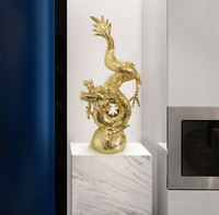 Dragon chinois porte-bonheur en résine 2026, décoration Feng Shui pour la maison et le bureau, figurines de dragon chinoises, statue de dragon Feng Shui de luxe, décoration