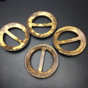 व्यावसायिक प्रदायक स्वनिर्धारित समायोज्य स्लाइडर कस्टम बेल्ट Buckles दौर नारियल बकसुआ - Product Image 2