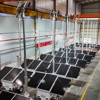 Torre de Vigilancia Solar Móvil BIGLUX HiSTAR, Remolque de Seguridad Profesional, Instalación Rápida e Independiente para Estacionamiento