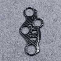 AISKA Cubierta Superior de Triple Abrazadera de Fibra de Carbono 3K Real Ultra Ligera para Motocicleta Yamaha R1 R1M 2020-2026