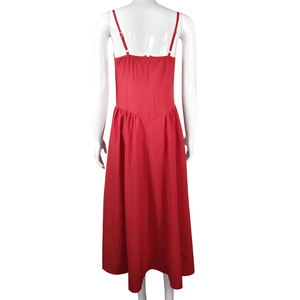 เดรสยาวสไตล์วินเทจฝรั่งเศสปี 2026 ชุดเดรสทรงเข้ารูปสายเดี่ยว - Product Image 3