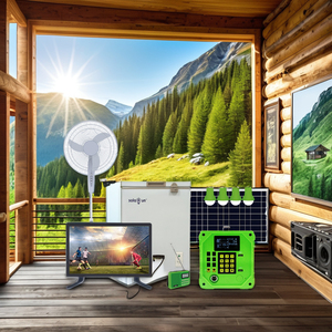 Di động nhà năng lượng mặt trời hệ thống chất lượng thông minh Điện thoại di động lưới PAY-AS-You-Go 30W/100W 12V Hệ thống chiếu sáng MPPT điều khiển lai - Product Image 5