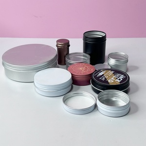 Envases Cosméticos Redondos de 5g, 10g, 20g, 30g, 50g, 60g, 80g, 100g, 120g, 150g, 200g, 250g, 400g, Latas de Aluminio Plateadas con Tapa de Rosca - Product Image 6