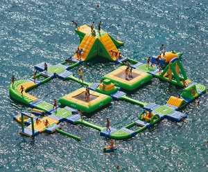 Inflable inspirado en el lago para juegos acuáticos <span class=keywords><strong>Aqua</strong></span> Park Parque acuático inflable divertido y duradero - Product Image 5
