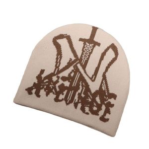 Bonnet d'hiver en acrylique respirant et imperméable de haute qualité, nouvelle collection, style Y2K, tricot jacquard personnalisé, idéal pour les voyages, vente en gros - Product Image 3